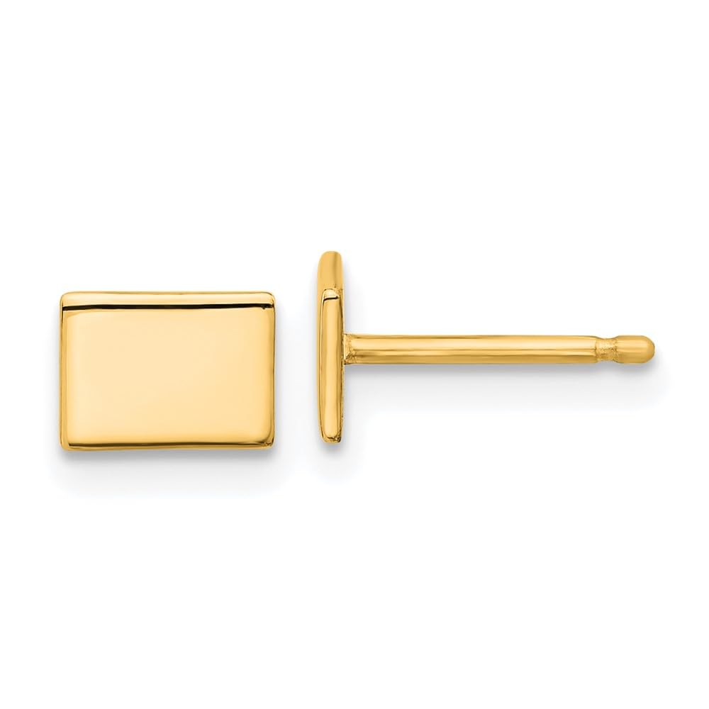 Sterling Silver/Gold-plated Wyoming State Earrings