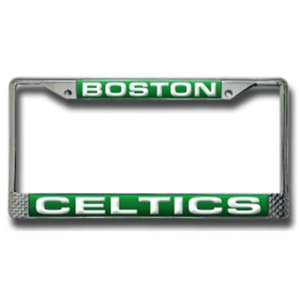 Boston Basketball Celtic's Chrome Metal Laser Cut License Plate Frame
