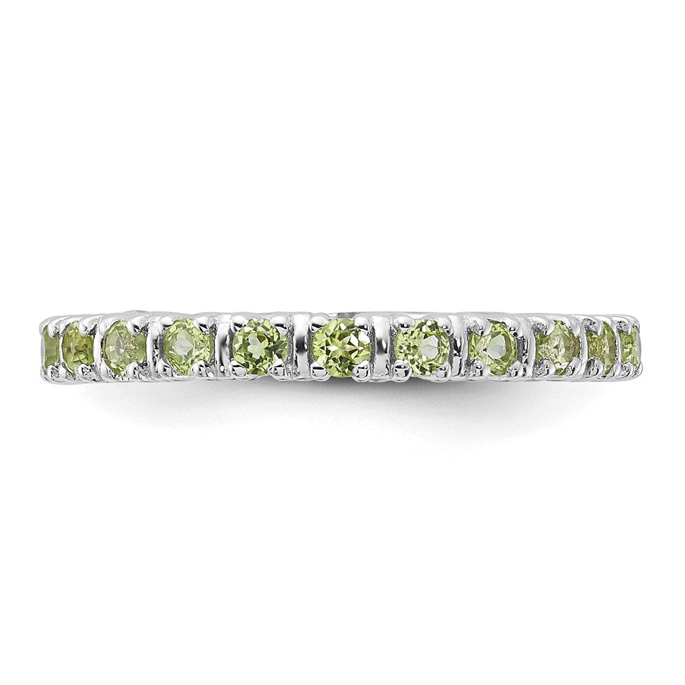 Sterling Silver Stackable Expressions Peridot Ring