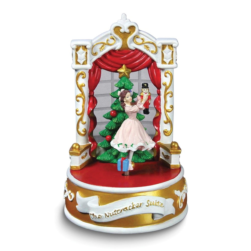 San Francisco Music Box (Plays Nutcracker Suite) Clara and Nutcracker Twirly Figurine QGM22058