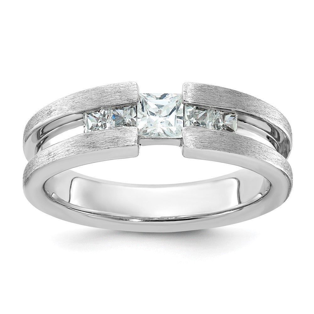 14k White Gold IBGoodman Men's Diamond Ring Mounting