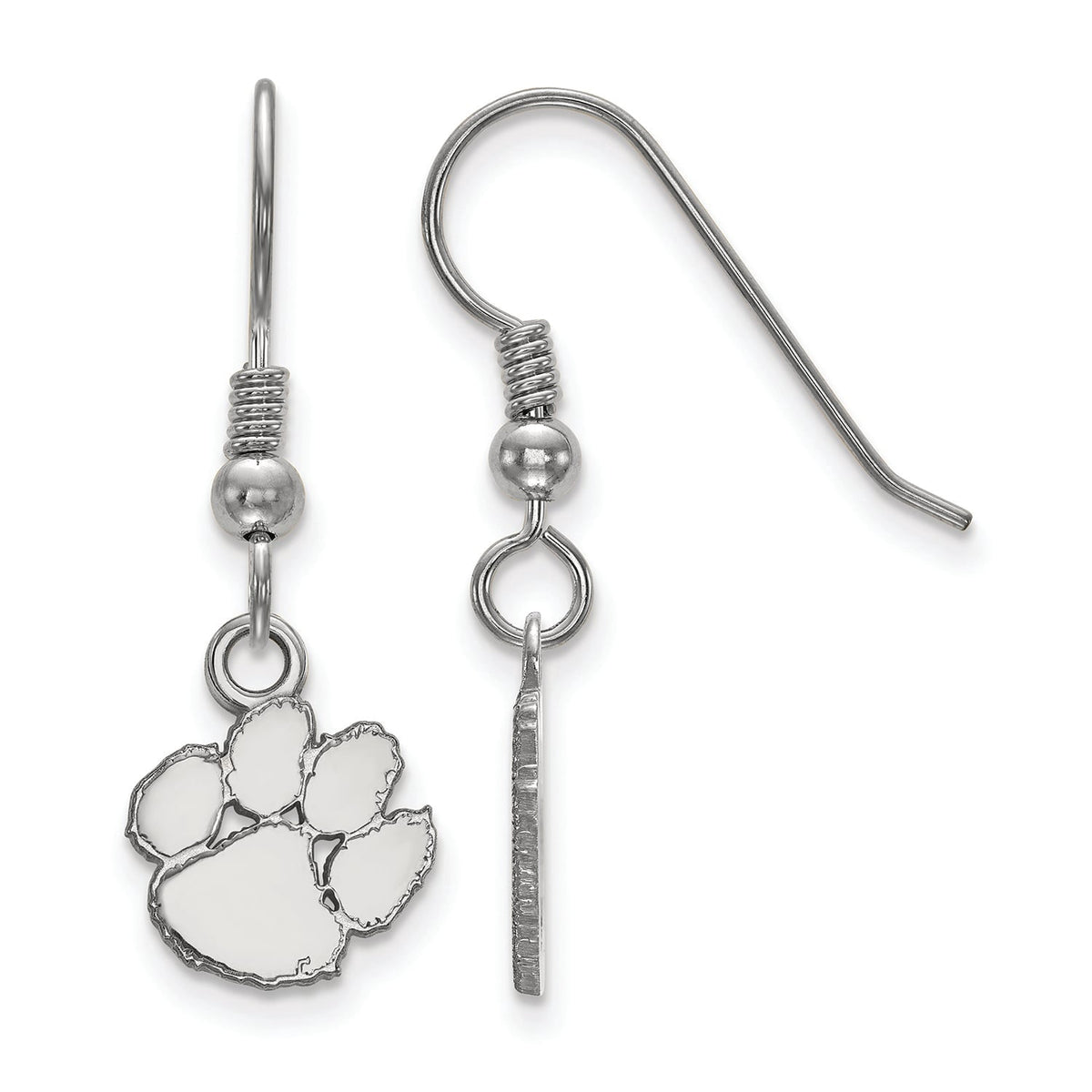 Women's Clemson Tigers Sterling Silver XS Dangle Earrings