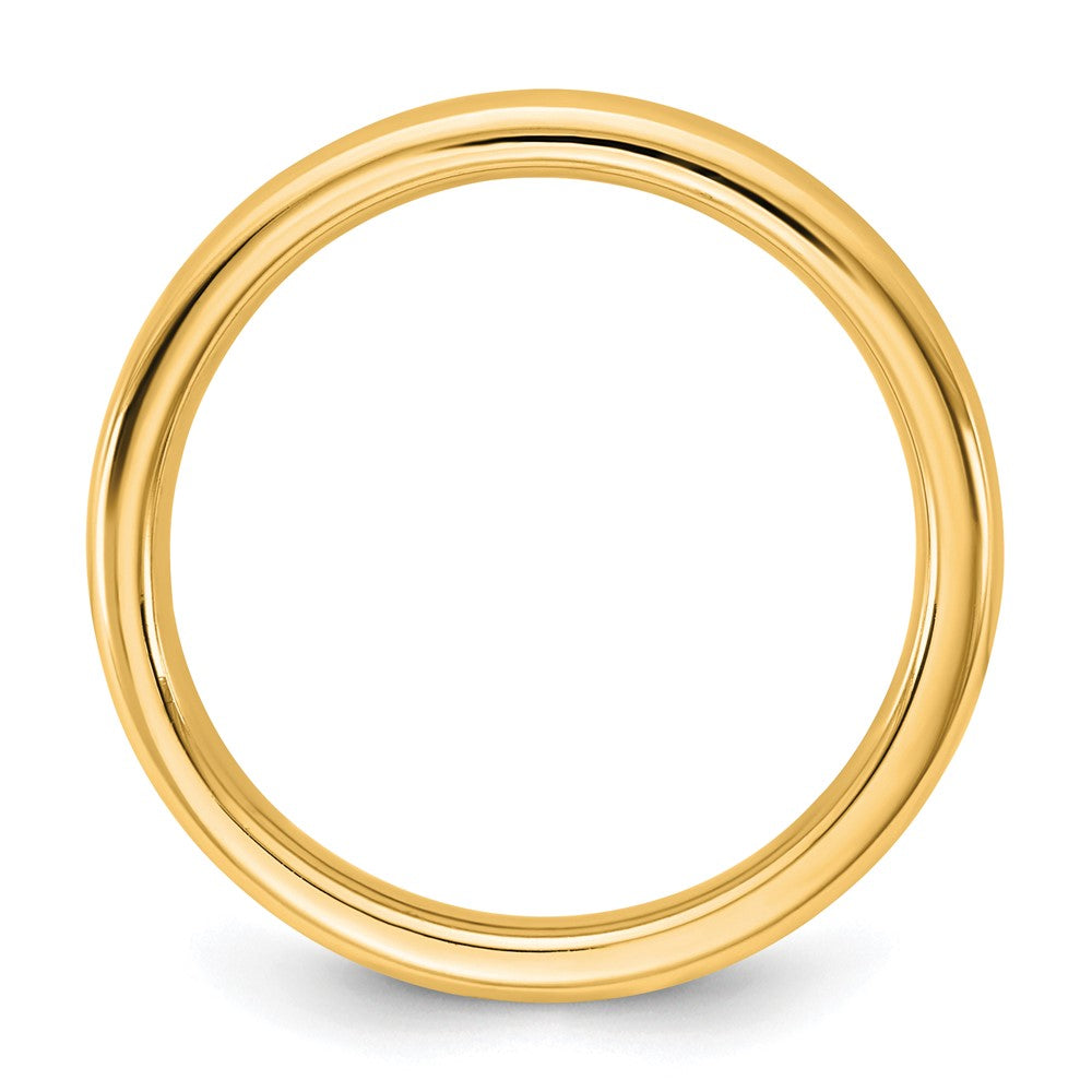 14KY 3mm European Comfort Fit Band Size 10