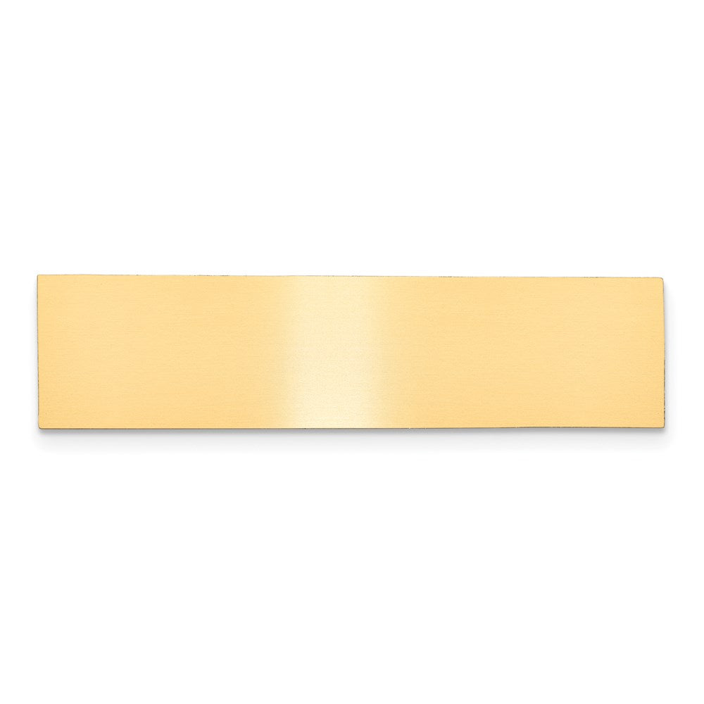 1/2 x 2 Satin Brass Plates-Set of 6