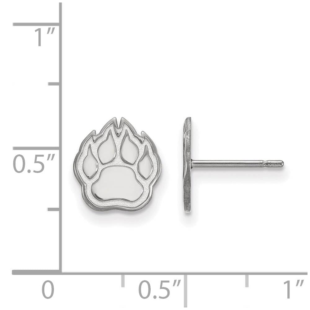 LogoArt Sterling Silver Northern Illinois University Xs Post Earrings