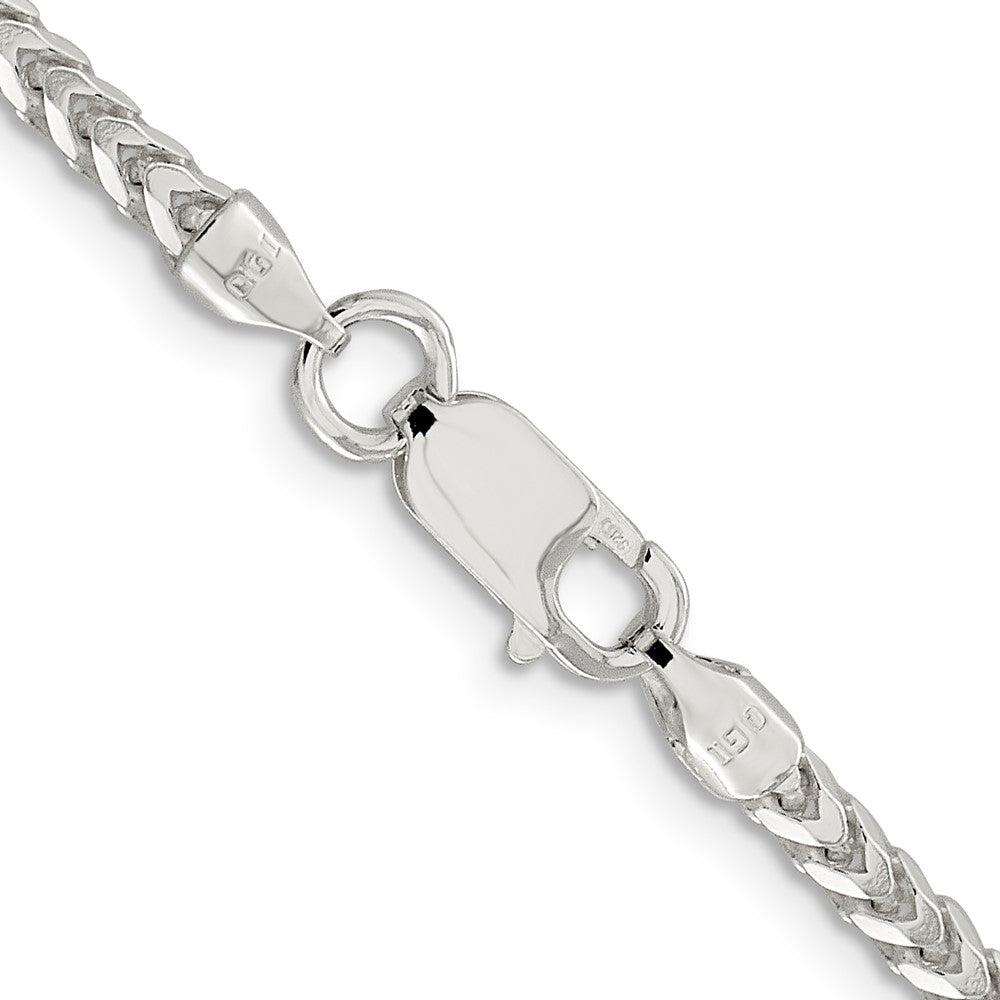 Sterling Silver 3.1mm D/C Square Franco Chain 26 Inches