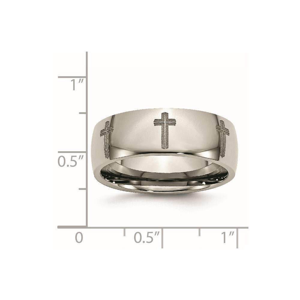Titanium 8mm Polished Band