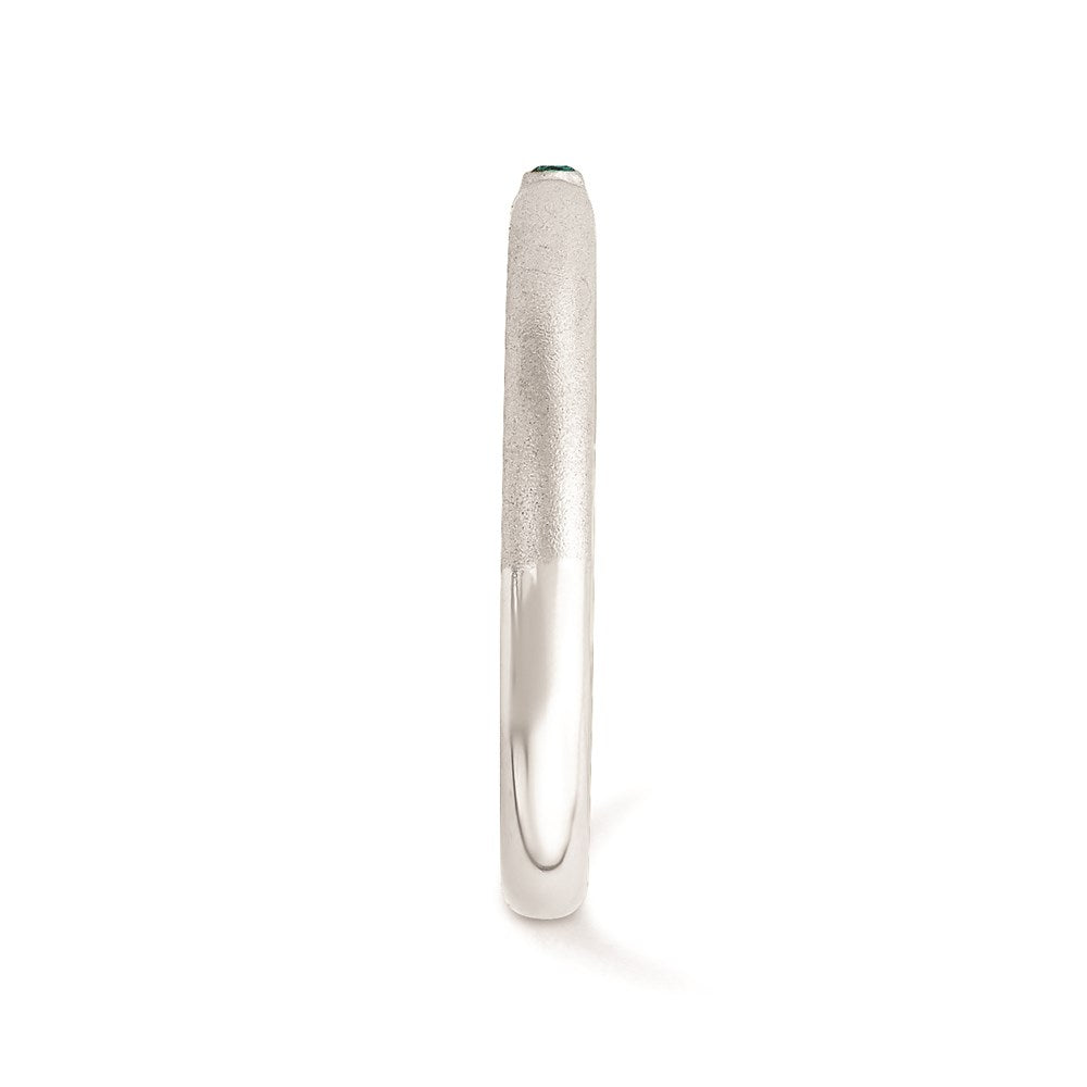 Sterling Silver Stackable Expressions w/Blue Diamond Ring
