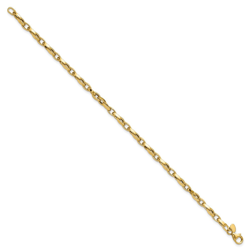 10K Polished Fancy Link Bracelet