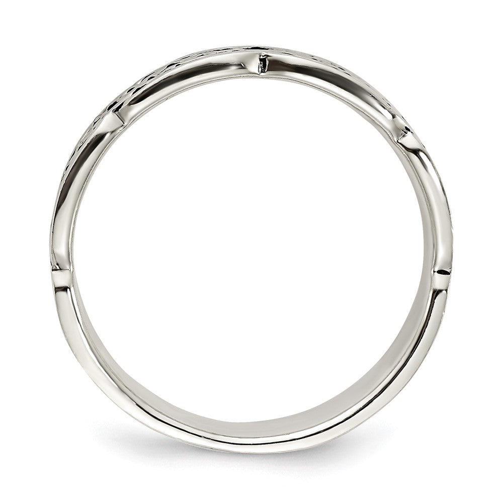 Sterling Silver Antiqued Celtic Ring