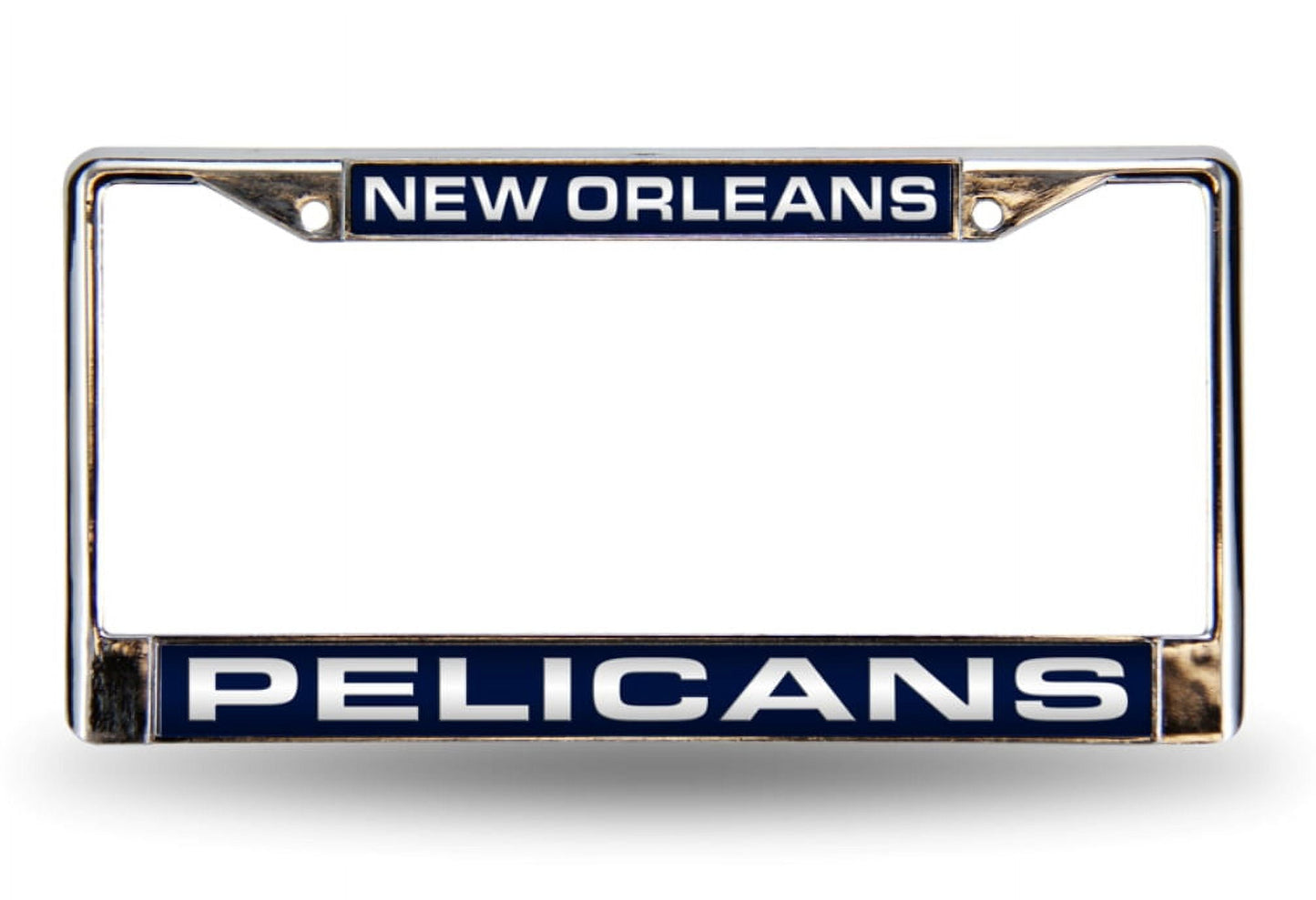 New Orleans Basketball Pelican's Chrome Metal Laser Cut License Plate Frame