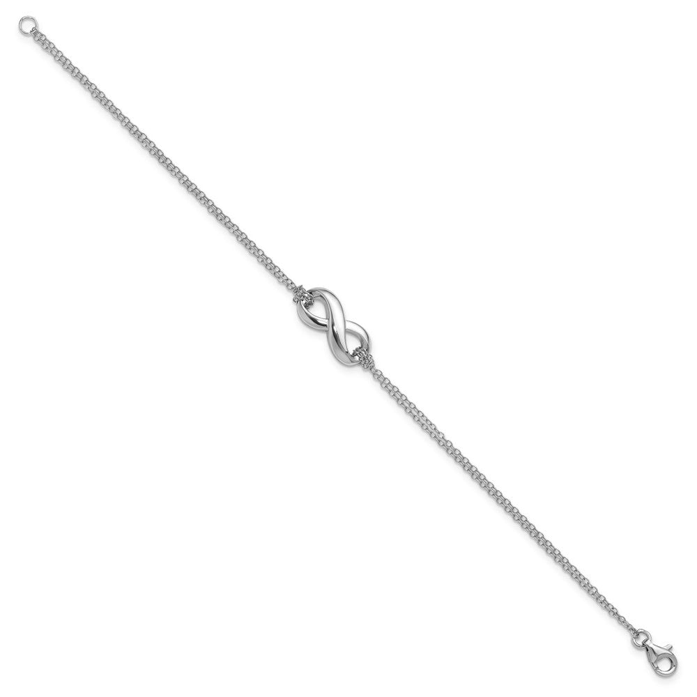 Sterling Silver Infinity Chain Bracelet