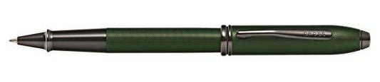 Cross Townsend Midnight Green Micro Knurled and Sandblasted Matte Black PVD w/Matte Black PVD Appointmen's Selectip Rollerball Pen