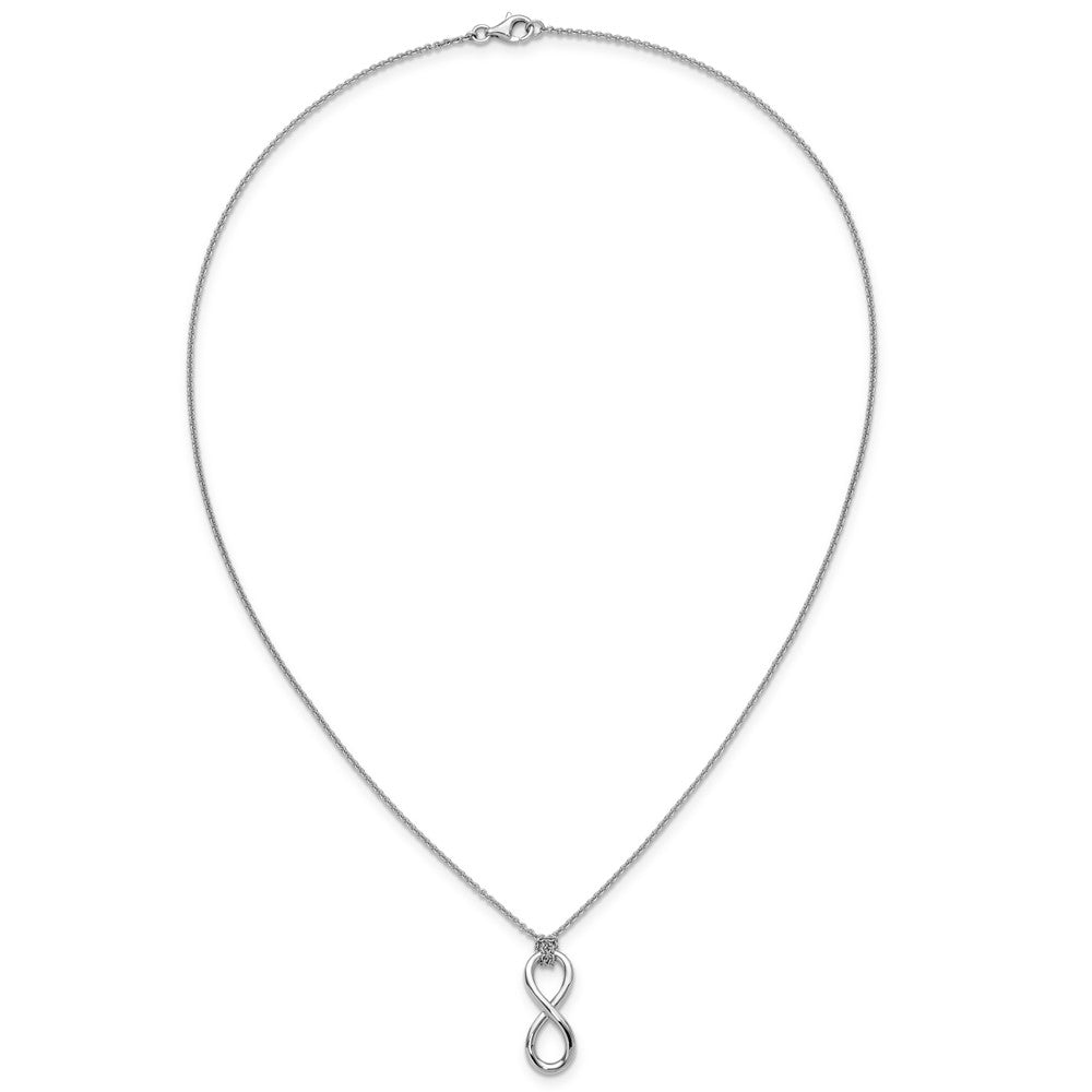 Sterling Silver Infinity Pendant Necklace