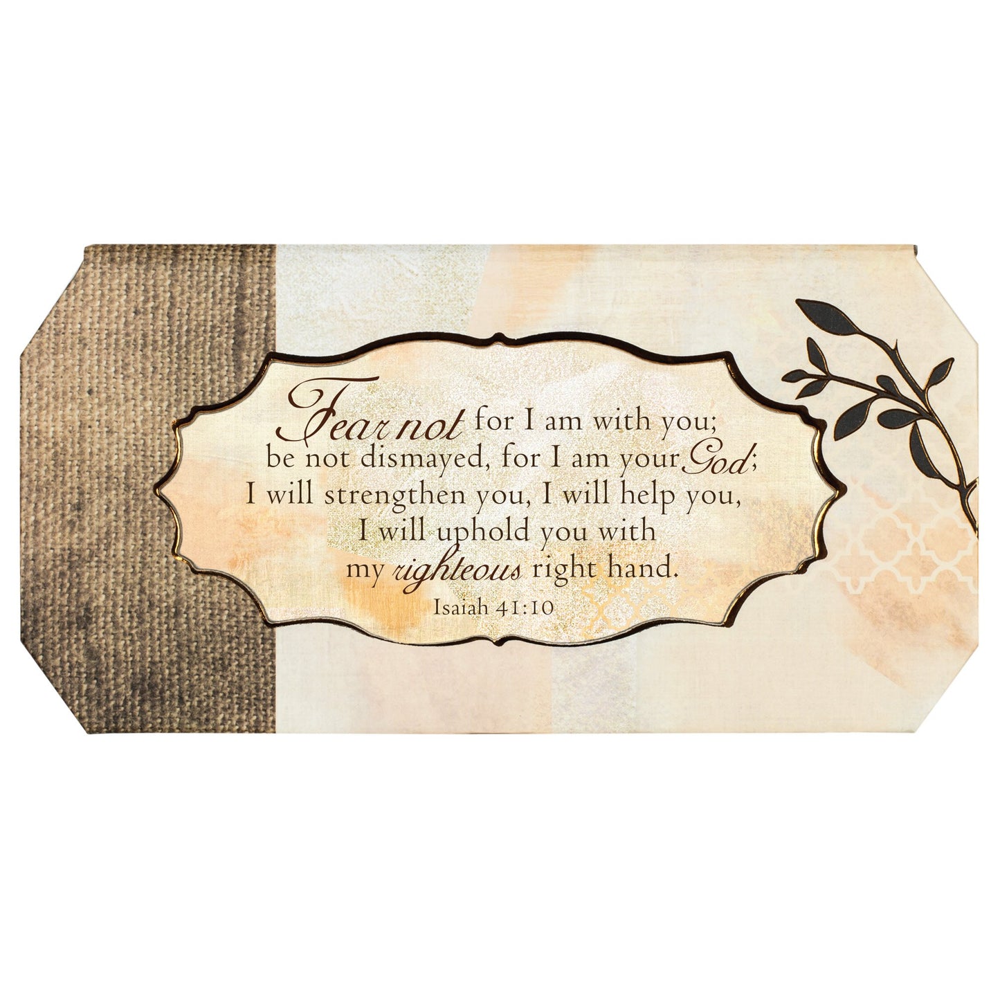 Belle Papier FEAR NOT Verse Music Box (Plays How Great Thou Art) QGM18561