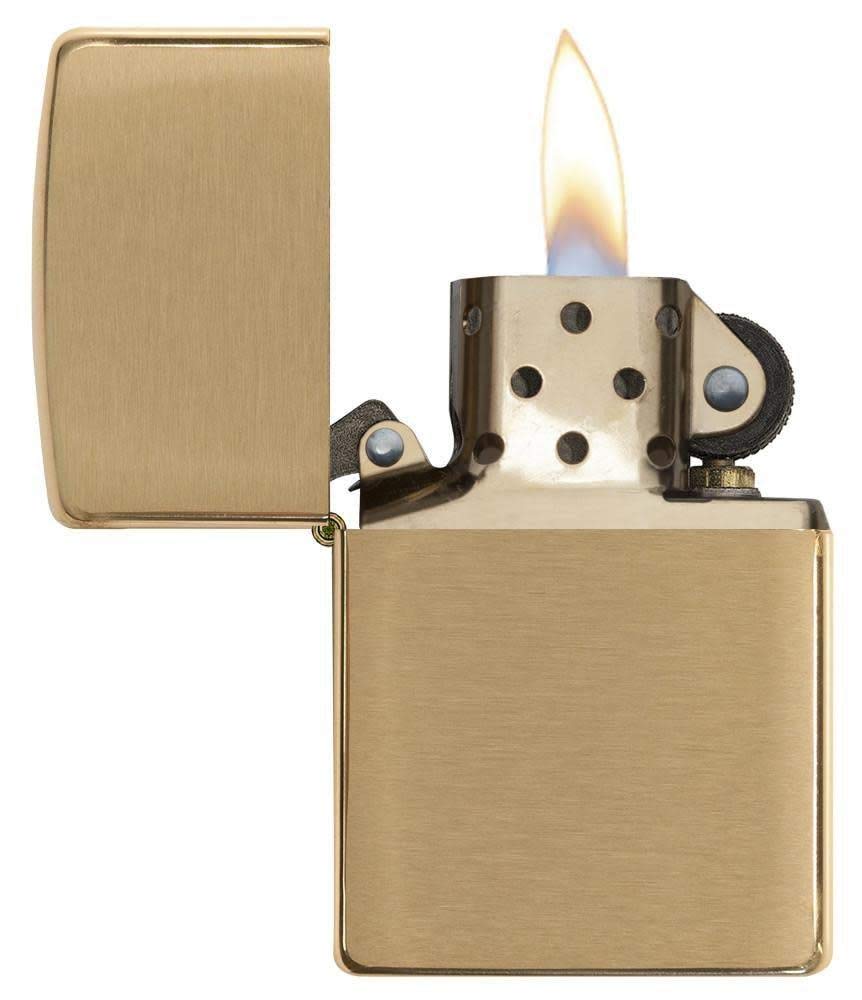 Zippo Armor Brushed Brass Pocket Lighter