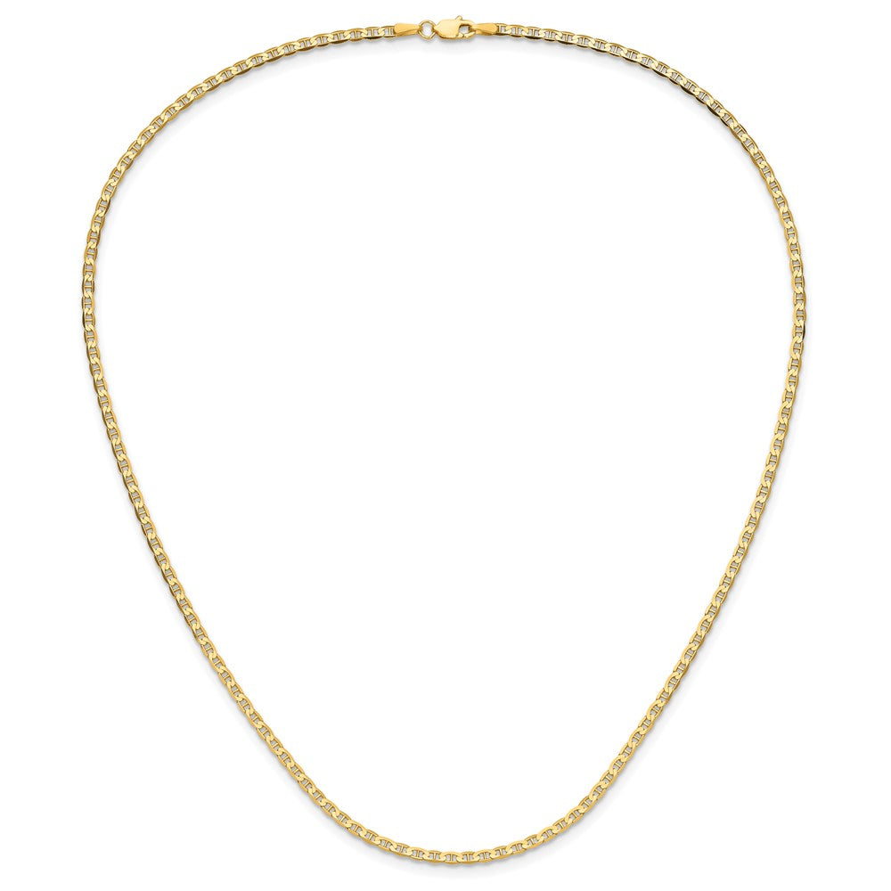 14k 2.4mm Concave Anchor Chain