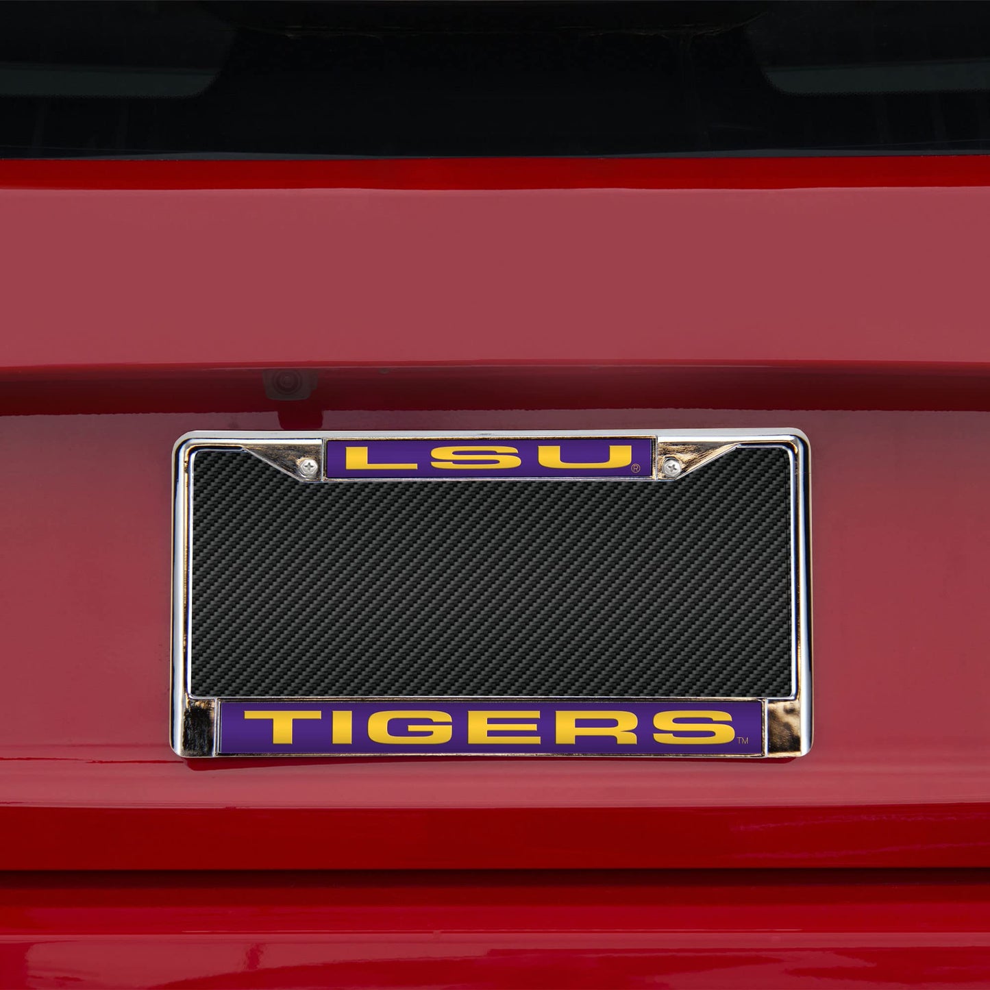 Louisiana-St-LSU-Tiger's Chrome Metal Laser Cut License Plate Frame