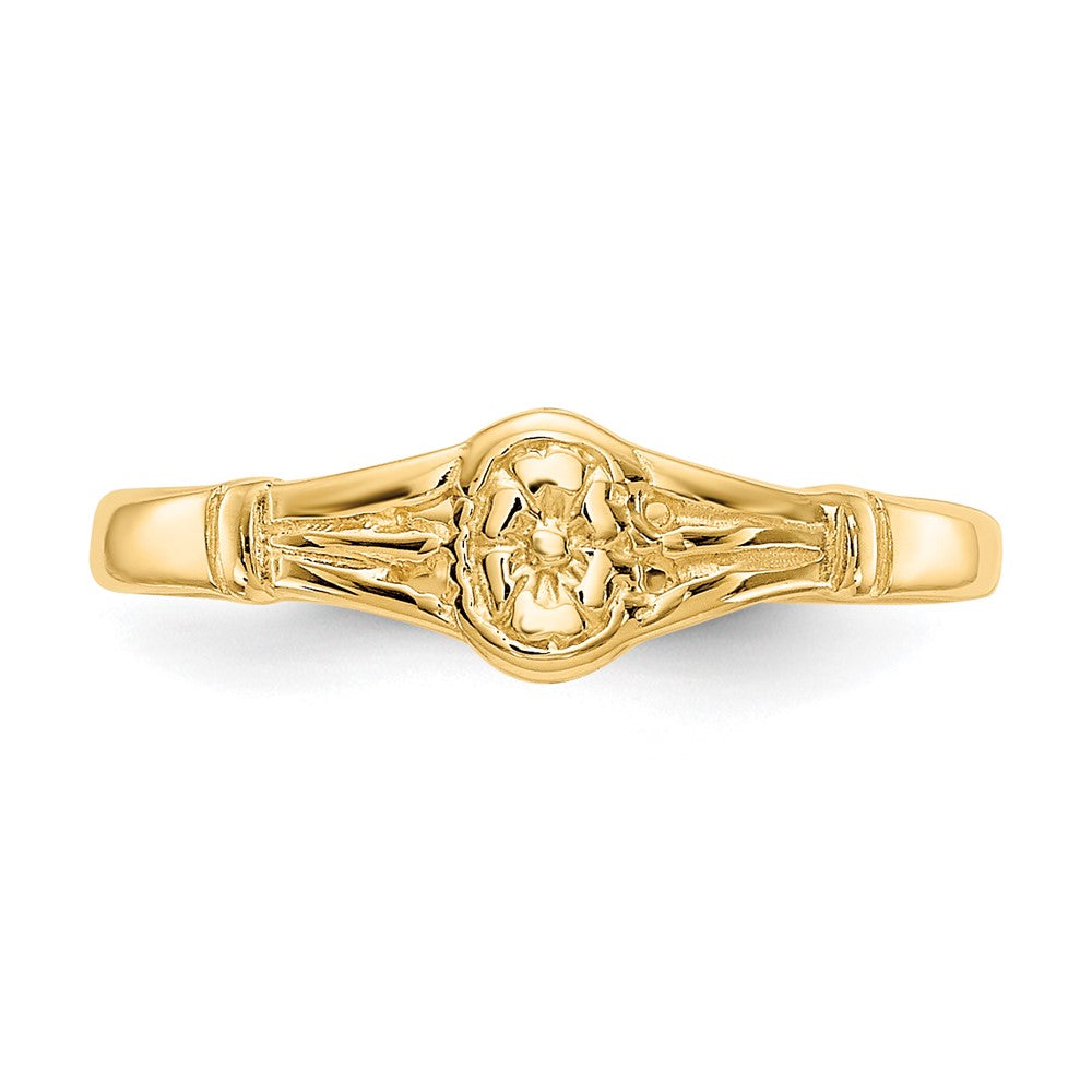 10K Gold Polished Oval Child's Ring Size 2.25