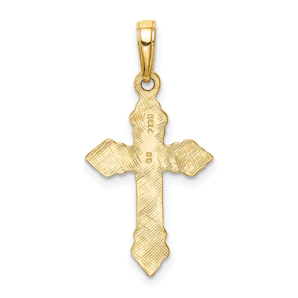 10K Cross Pendant Yellow Gold