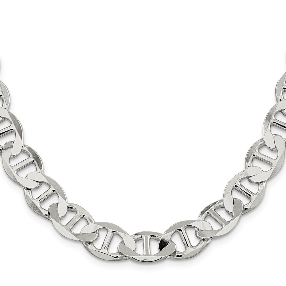Sterling Silver 12.3mm Flat Anchor Chain 20 Inches