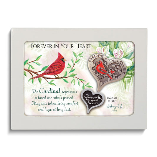 Red Enameled Cardinal Pocket Token