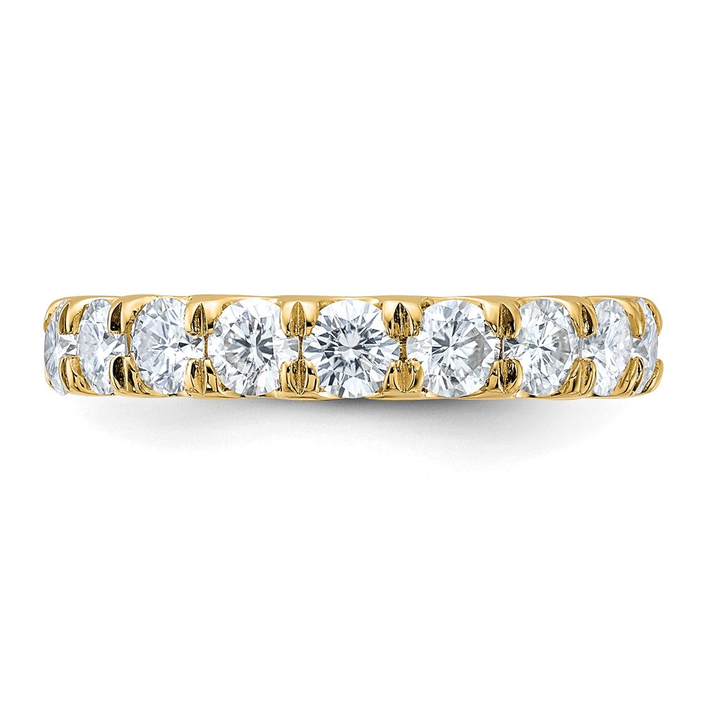 14ky 1.50ct. 9 Stone D E F Pure Light Moissanite Band