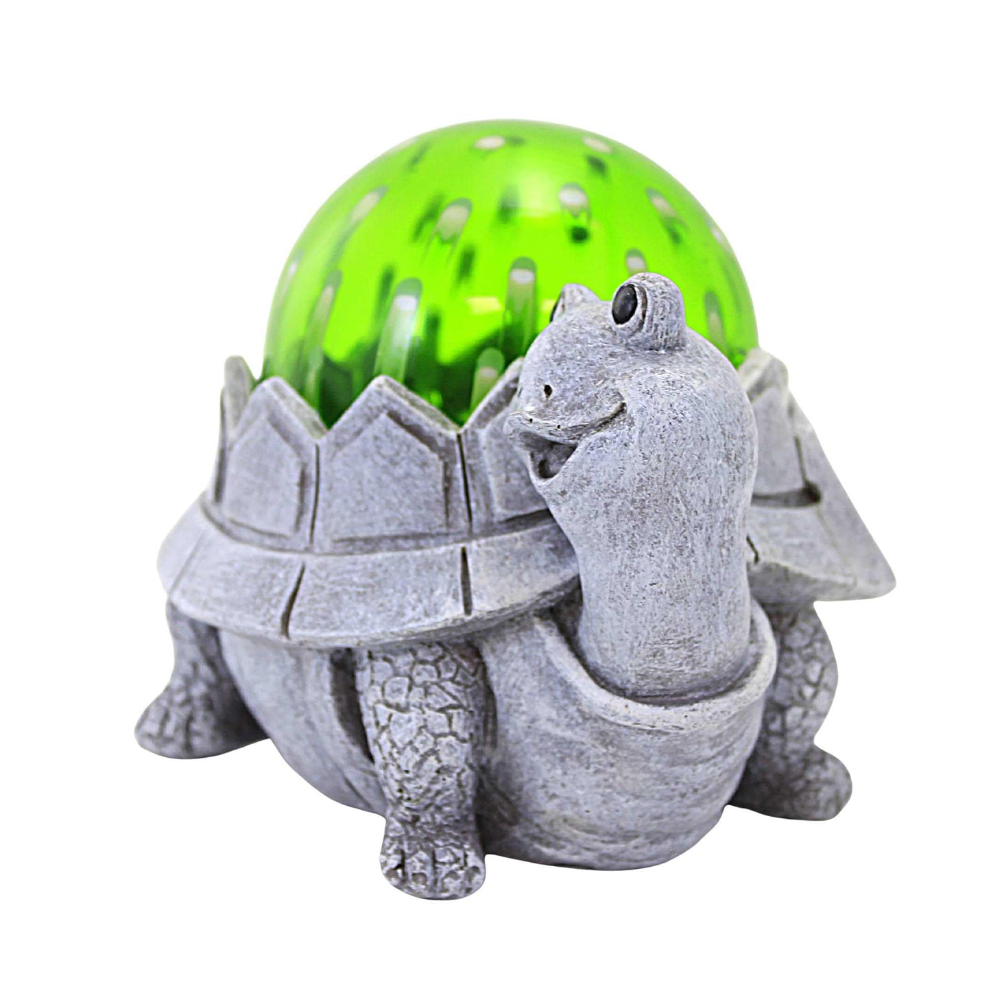 Home & Garden Led Turtle Solar Pudgy Pals Polyresin Garden Statue 14253