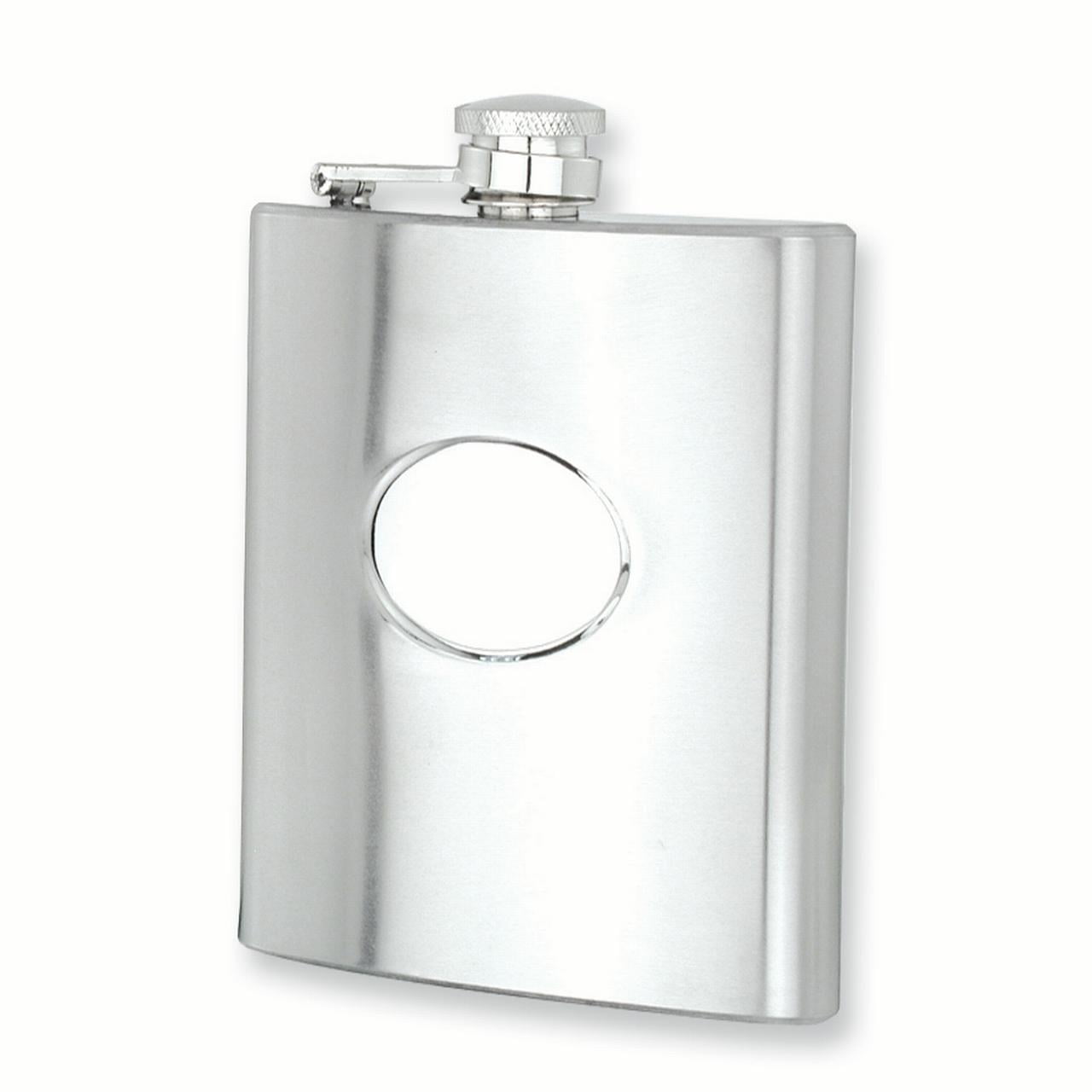 Polished Stainless Steel 6oz Hip Flask GP2730