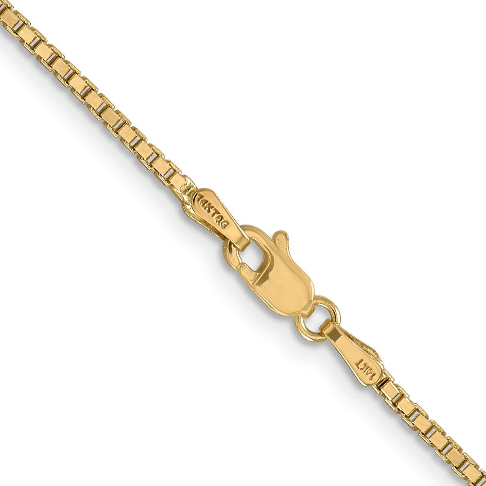 14K 28 inch 1.5mm Box with Lobster Clasp Chain
