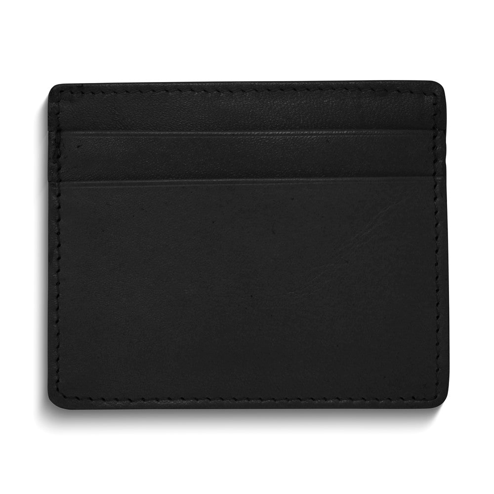 Genuine Cowhide Leather Pocket 6-Card Slim Wallet for Men & Women