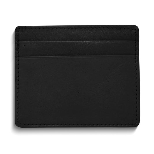 Genuine Cowhide Leather Pocket 6-Card Slim Wallet for Men & Women