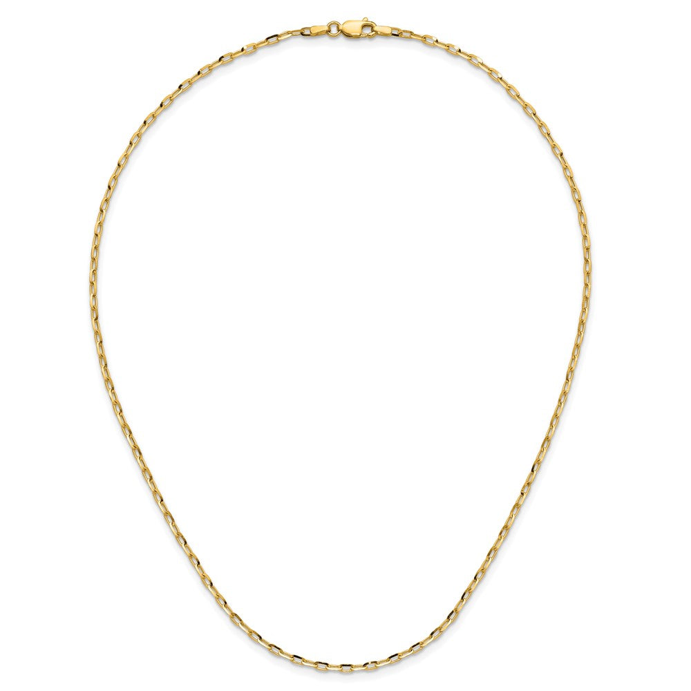 14K 2.3mm D/C Open Long Link Cable Chain