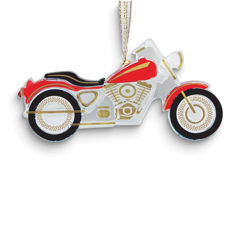 Glass Baron Motorcycle Glass Ornament