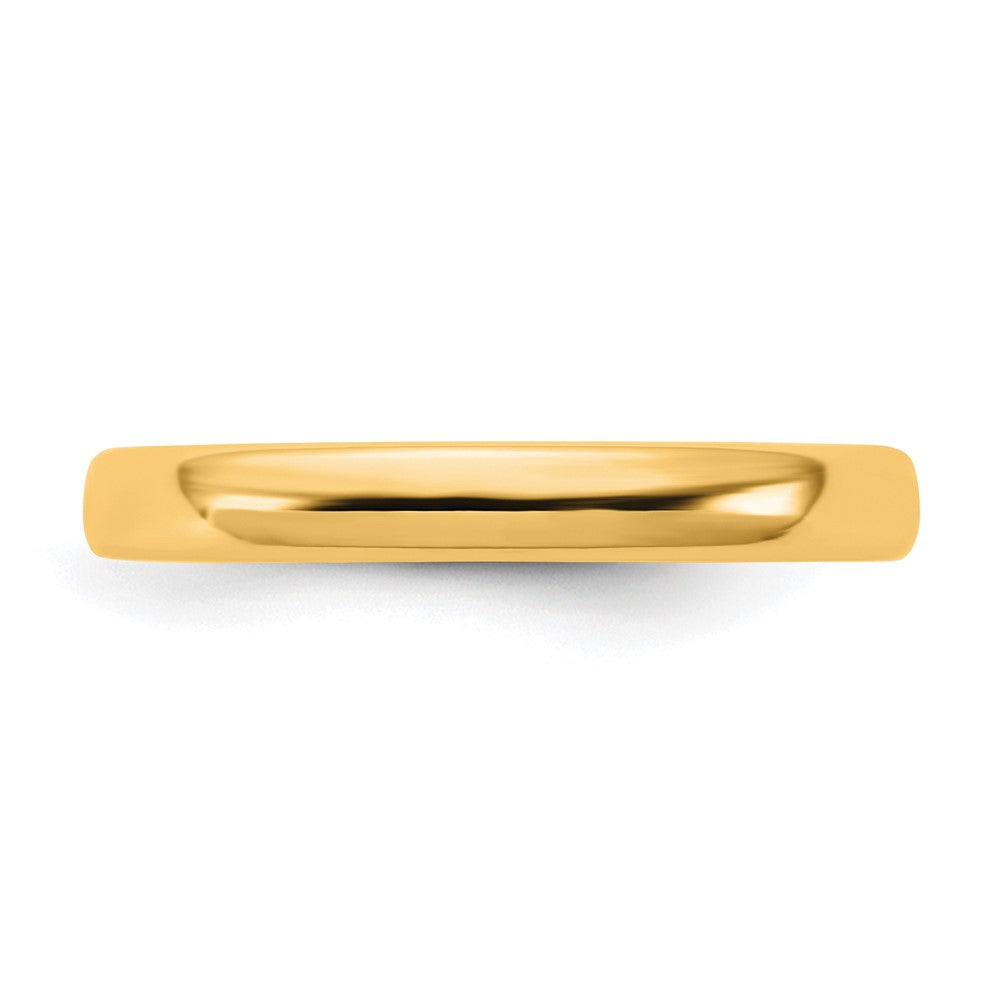 14KY 3mm European Comfort Fit Band Size 9