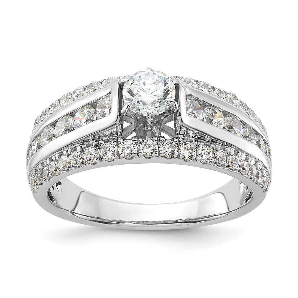 Sterling Silver Rhodium-plated Diamonore Ring