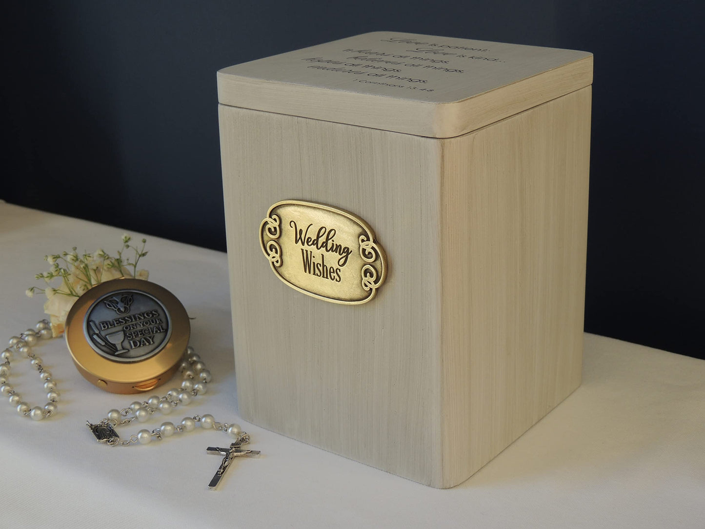 CA Gift 299610 6 x 4 in. Wedding Wishes 13 - 4 - 8 Keepsake Box