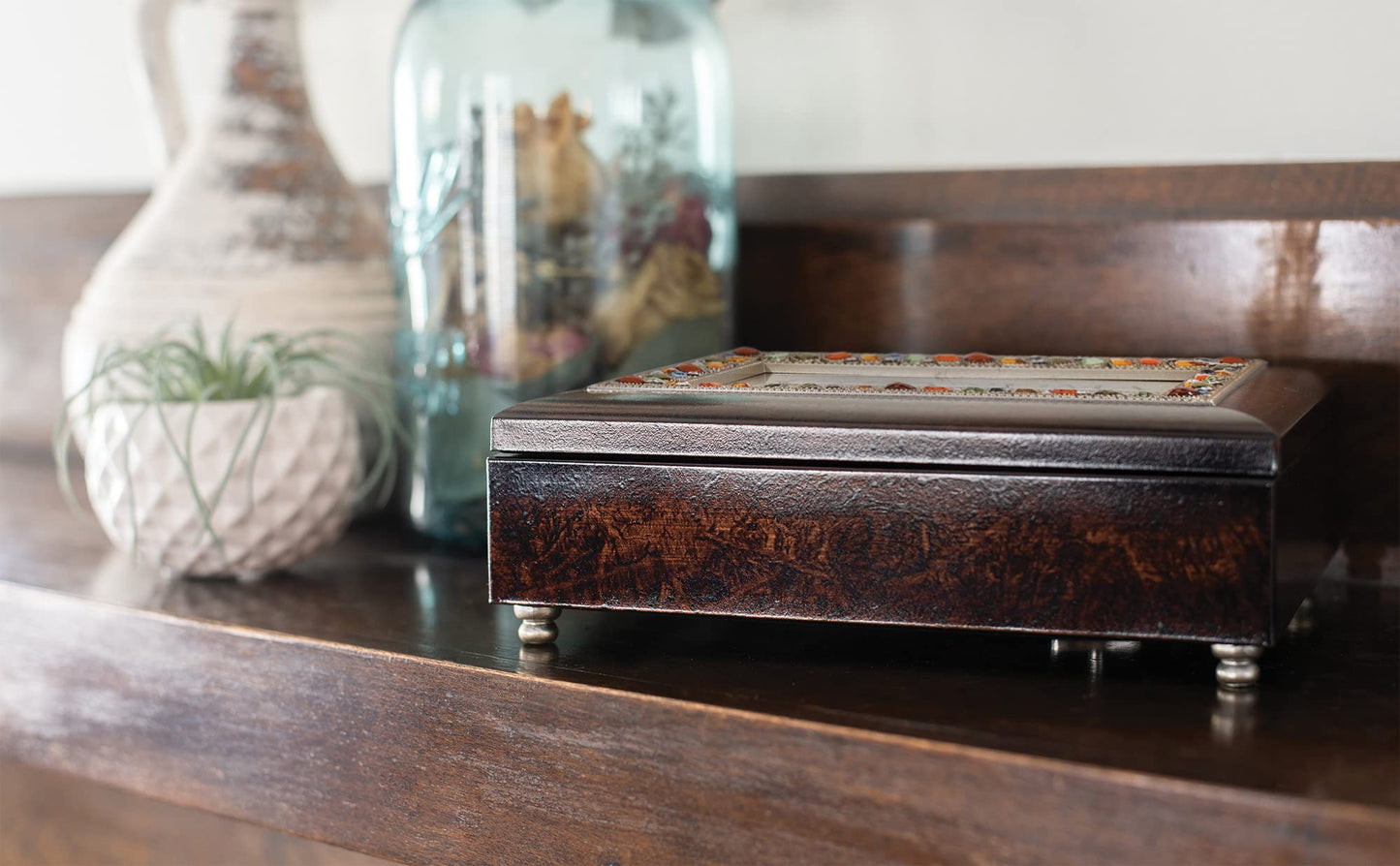 Cottage Garden Sister You Light Up My Life Musical Wood Grain Music Box