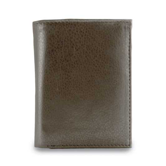 Brown Leather Bi-fold 15-Slot Card Case Jacket Wallet QGM17785