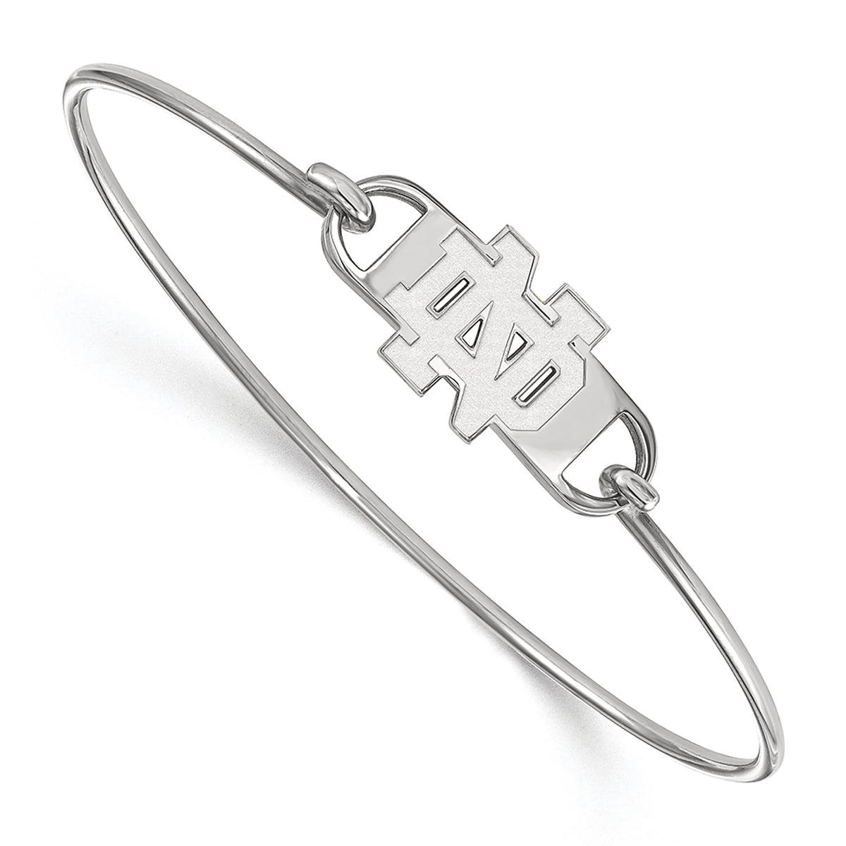 Women's Notre Dame Fighting Irish Sterling Silver Wire Bangle
