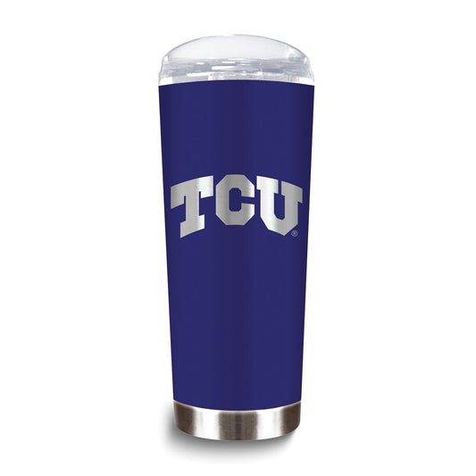 Collegiate Texas Christian University Stainless Steel 18 oz. Roadie Tumbler with Lid