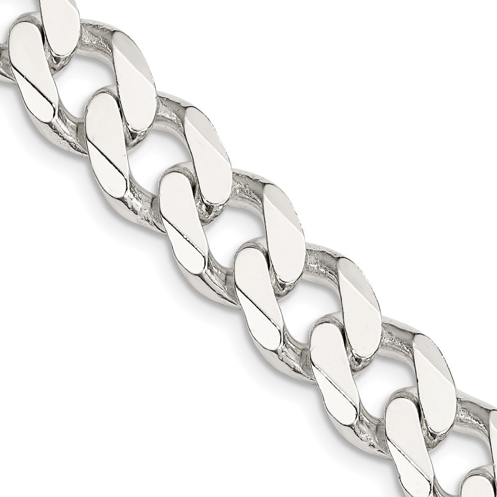 Sterling Silver 11mm Curb Chain 28 Inches
