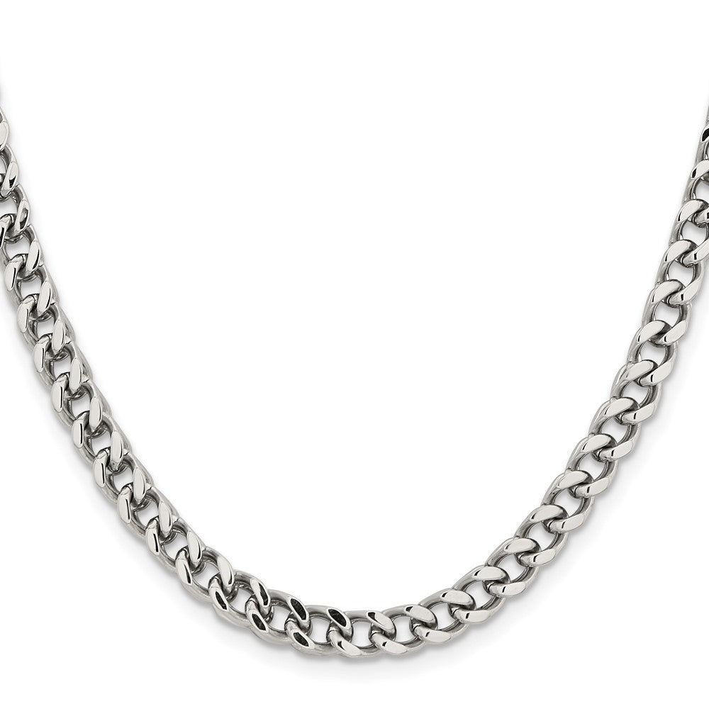 Stainless Steel Polished 5.5mm 24in Franco Chain