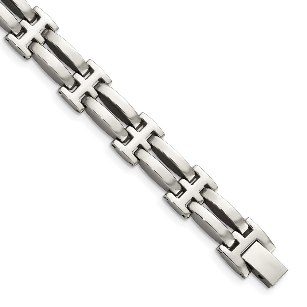 Stainless Steel Polished 8.5in Bracelet 8.5 inches