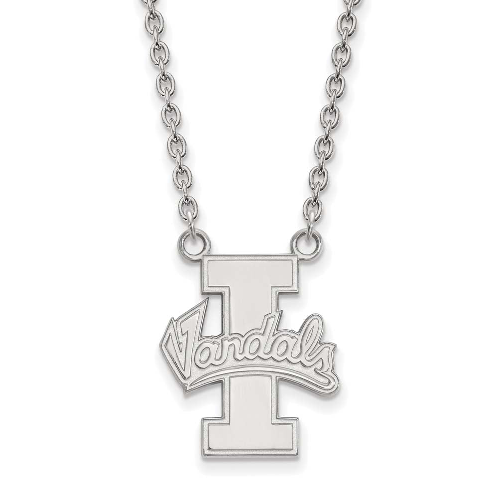 LogoArt SS008UID-18 Sterling Silver University of Idaho Large Pendant with Necklace