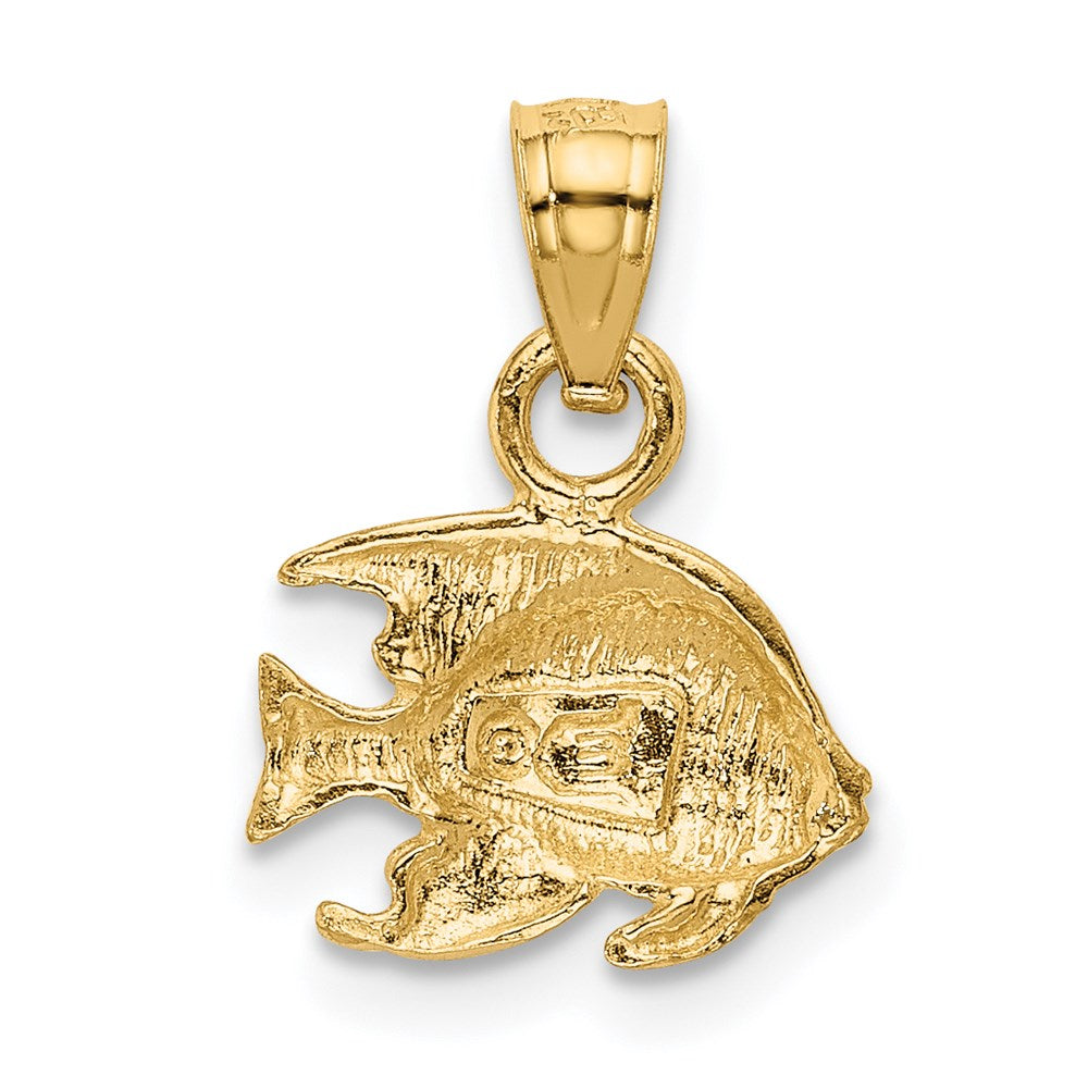 14K Fish Pendant Yellow Gold