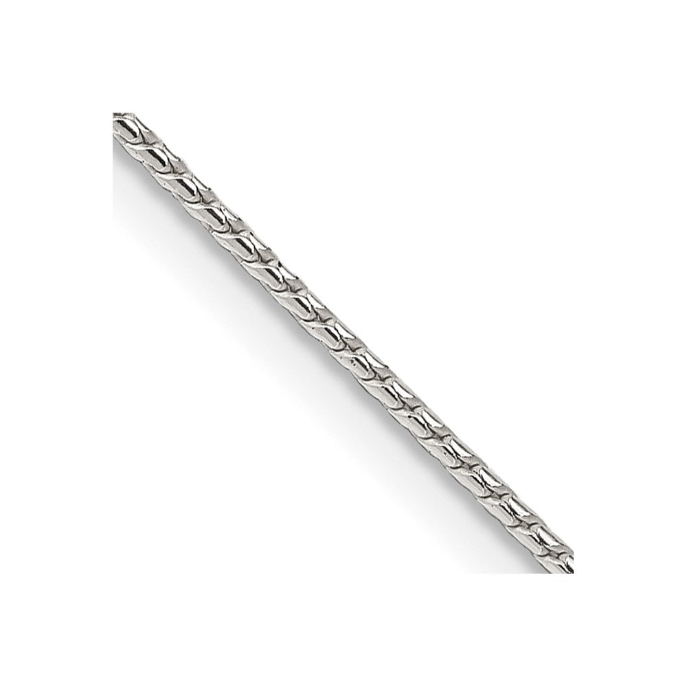 Sterling Silver 1mm Round Franco Chain 16 Inches