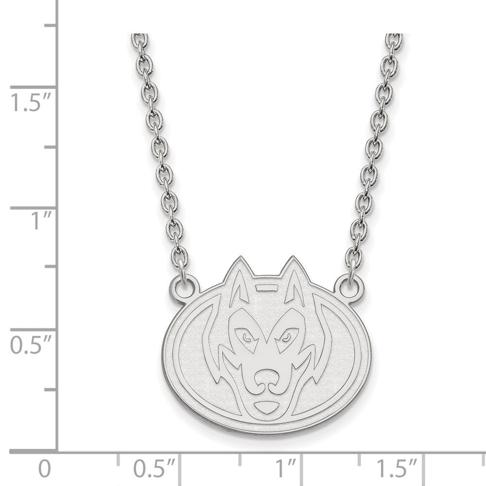 LogoArt Sterling Silver St. Cloud State Large Pendant Necklace