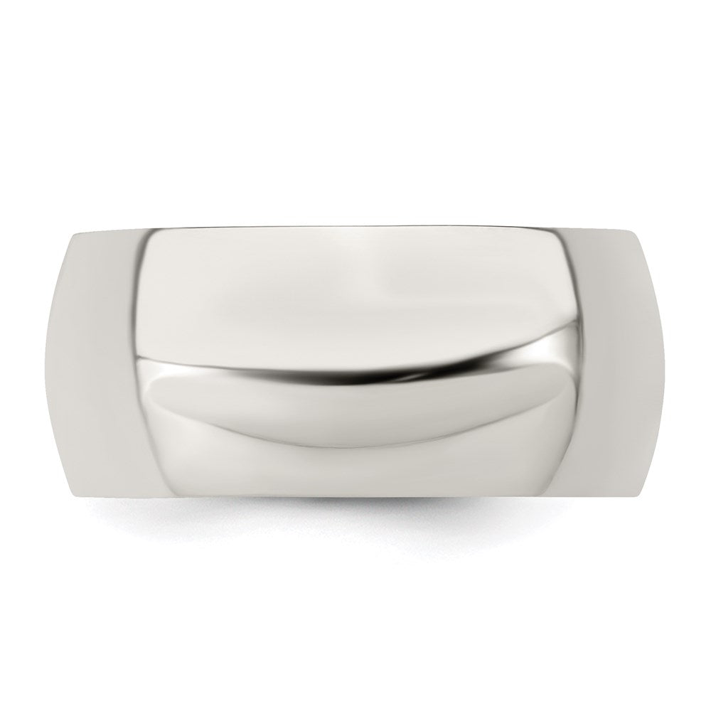 Sterling Silver 9mm Half Round Size 6.5 Band