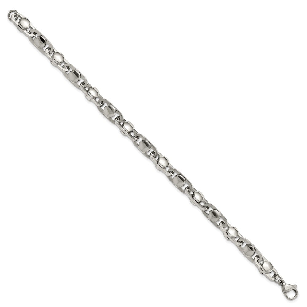 Stainless Steel Polished 6.50mm 8.25in Bracelet 8.25 inches